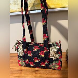 Vera Bradley Vintage Hens and Holly Duffel Bag